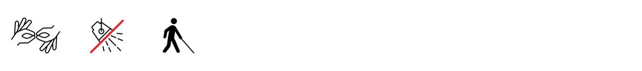 Barrierefreiheit Podiumsgespräch Dolmetschen in Gebärdensprache, Keine störenden Lichteffekte, Angebot für Blinde