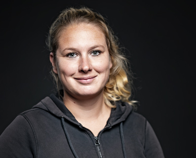 Bühnentechnikerin Saskia Heger