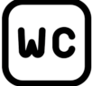 Symbol Toiletten, auch barrierefrei für Rollstühle